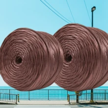 2pcs 400g Shiny Metallic Color Plain Crochet Yarn, Premium Braided Craft Cord Ribbon, Multi-Color Durable Knitting Yarn, Suitable For Making Handbags, Hats, Home Decor, Sewing And Knitting Projects - 2-pack - View 17
