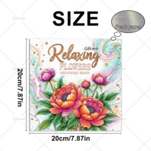 Relaxing Floral Coloring Book For Adults Stress Relief Beautiful Floral Patterns Bold & Easy, Minimalist Large Designs To Help You Relax, Includes Cute Comfortable Patterns (Bold & Easy To Color), Anxiety Relaxation Art Drawing Book - Flowers - View 4