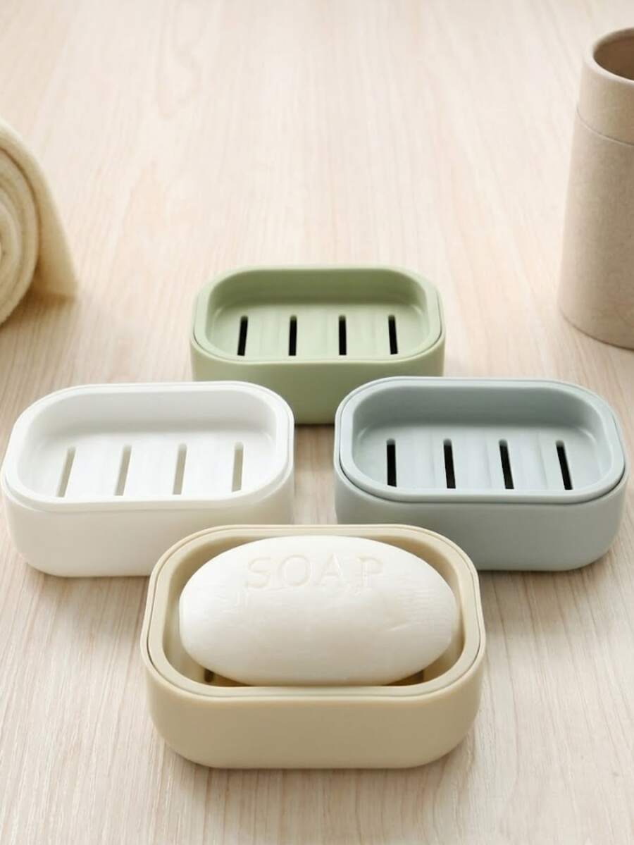 1pc Yellow Duck Shaped Soap Rack,Plastic Material, Suitable For Kitchen Bathroom Countertop Receiving Box, Non-Slip Drain Soap Box Container Bathroom Accessories