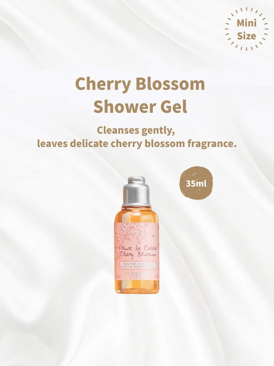 L'OCCITANE Cherry Blossom Fragranced Shower Gel 35ml(MINI SIZE) - Light Pink - 35ml - View 1