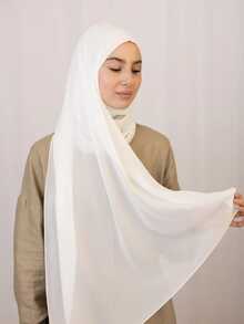 Chiffon Shawls Scarves Wraps For Bridal Wedding Party Evening Dress And Special Occasion Dresses - White - View 2