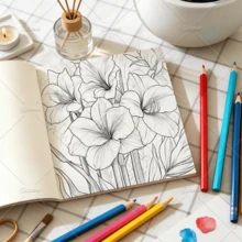 Relaxing Floral Coloring Book For Adults Stress Relief Beautiful Floral Patterns Bold & Easy, Minimalist Large Designs To Help You Relax, Includes Cute Comfortable Patterns (Bold & Easy To Color), Anxiety Relaxation Art Drawing Book - Flowers - View 8