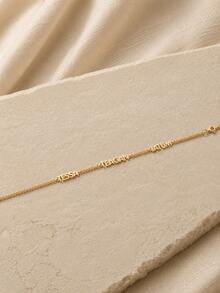 Pulsera personalizada con múltiples nombres - Pulsera con nombre personalizado - Pulsera con nombre para niñas - Regalo personalizado para mamá, regalo de cumpleaños, regalo de aniversario - Multicolor - Ver 11