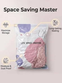 2026 Pump-Free 3D Vacuum Storage Bag, 80% Compression Rate, Extra Large Capacity, 3D Roll-Up Vacuum Bag, No Pumping Required Sealing Bag, Upgraded Large Capacity Storage Compression Bag, Suitable For Bedding, Clothing, Blankets, Giant Bedding, Travel Storage Bag - Multicolor - View 9