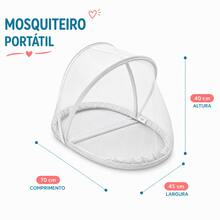 Ninho Redutor Berço com Almofada Amamentação Mosquiteiro Peças Enxoval Bebê - Pink - Visão 8
