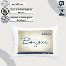 Travesseiro Ortobom Bonjour Macio Antialérgico 50x70cm - Branco - Visão 4