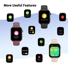 Smartwatch/Sports Watch For Men, 1.96-Inch AMOLED Display, 800mAh Battery, Bluetooth 5.3; Supports Heart Rate, Sleep, Blood Pressure, And Blood Oxygen Monitoring, Message Notifications; Features Over 100 Sports Modes; Unisex Design,Free Gifts - View 7