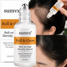 SUMVX 30ml 護髮油，豐盈髮量精華，滋養頭皮，強化髮根，防止斷裂，修復分叉，使頭髮更豐厚。適用於眉毛與睫毛，持久香氛，打造迷人秀髮。 - 30ml/1.01fl.oz - 查看 2