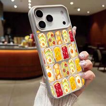 トースト 卵 アボカド トマト ジャム パター パターチョップ レトロ柄 フード柄17ケース,プレゼント用・自分用両方に大活躍,感あふれるキュートスマホケース防水・耐衝撃・耐傷性に優れたソフトケース。対応機種： 17 Pro Max、17 Pro、17、16 Pro Max、6 Pro、16 Plus、15、15 Pro Max、15 Pro、15 Plus、11、12、13、14 Pro Max、11 Pro、11 Pro Max、12 Pro、12 Pro Max、13 Pro、13 Pro Max、14 Plus - グレー - チェックする 1