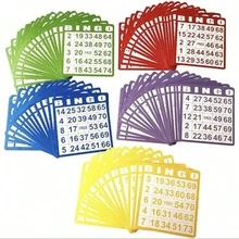 175件套賓果遊戲組，包含100張賓果卡與75顆抽號球，適合節日派對遊戲、感恩節賓果、賓果印章、塔羅牌、賓果遊戲、賓果卡等 - 彩色 - 查看 3