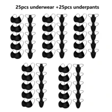 60pcs Women's Disposable Set, Comfortable Underwear, SPA Top, Bra, Camping, Outdoor, Travel Essentials - 30 Bra + 30 Underwear - View 6