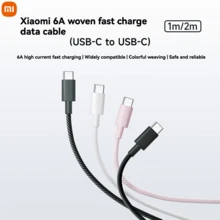 Xiaomi 6A Nylon Woven USB-C To USB-C Fast Charging Data Cable - 1 Meter - Supports 120W Fast Charging - Multiple Color Options - Suitable For IPhone 15, Samsung, And Xiaomi Laptops - Multicolor - View 7