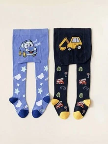 2 buah celana ketat motif kartun untuk bayi dan balita - MultiWarna - View 5