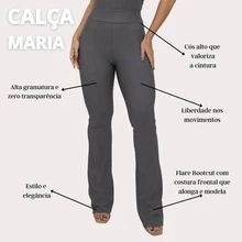 Women's Flare Riding Pants, Premium Bootcut Style, Elegant - 灰色 - 查看 4