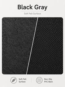 1pc Felt Computer Desk Mouse Pad, Multiple Sizes Available, Minimalist Solid Color Extra Wide Keyboard Desk Mat, Dotted Non-Slip Bottom Office Study Gaming Desk Pad, Suitable For Desktop Computer/Laptop/Keyboard Mouse Combination Use - View 10