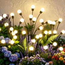 Solar Firefly Lights, Weather-Resistant Outdoor Garden Pathway Lights, Suitable For Yard And Patio, Easy Installation, Hardware Included, IP65 Waterproof, Outdoor Lawn Wedding Decoration, Night Proposal Setup - Solar-powered Firefly Lamps - View 3