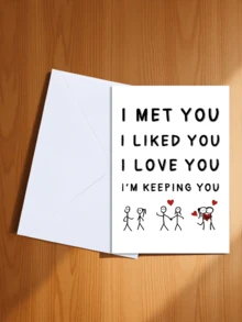 1/2pcs "I Love You, Love You, Cherish You" Anniversary And Love Celebration Greeting Cards - A - View 25
