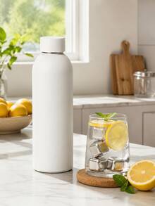 Stainless Steel Water Bottle, Insulated Vacuum Flask With Leakproof Lid, Reusable Bottle For Hot Cold Drinks, Minimalist Portable Travel Bottle For Office School Gym Outdoor Activities Daily Use - Multicolor - View 3
