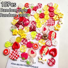 8/15/28/40/50/64/72/85Pcs Dopamine Color Palette Buttons, Cute Versatile Exquisite Decoration Buttons For DIY Coats, Dresses, Cardigans, Shirts - Multicolor - View 19