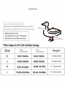 1pc Adjustable Duckling Clothes With Leash, Essential Outdoor Pet Accessory For Male And Female Ducklings, Cute Decorative Rope - Blue Plaid - View 2