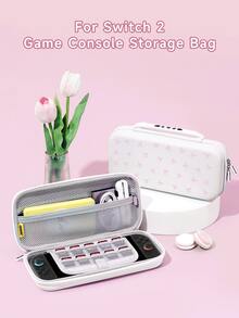 1pc Pink Bow Design Protective Case, Compatible With Switch 2nd Gen (2025), For Switch NS/Switch OLED/Lite, Suitable For Switch 2 Game Console Accessories, Storage Bag, Switch Protective Case, Romantic Gift For Switch Players - Multicolor - View 14