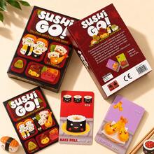 Sushi Themed Dice Party Game, Multiplayer Interactive Tabletop Game, Family Entertainment Card Game - Multicolor - View 4