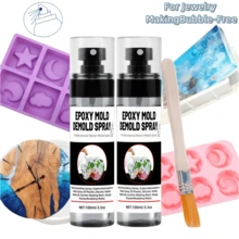 環氧樹脂與矽膠模具脫模劑噴霧，快乾不黏潤滑劑，適用於 DIY 手作鑄造 - 黑色 - 查看 2