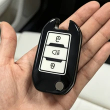 鑰匙遙控器保護套/鑰匙殼/鑰匙套/鑰匙圈 適用於 Peugeot 208 308 408 508 2008 3008 4008 以及 C4 Cactus Picasso C4L C5 C5 - 彩色 - 查看 20