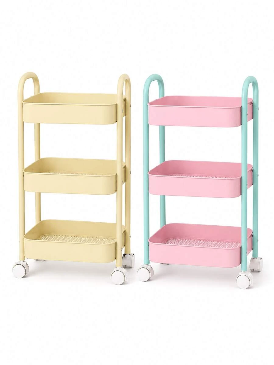 3-Tier Mobile Storage Cart With Wheels, Multi-Functional Kitchen Bathroom Office Organizer Trolley Storage Box, Floor-Standing Narrow Gap Organizer Rack With Rolling Layered Storage Baskets, Can Hold Makeup Bags, Tissue Boxes, Bags, Desk Drawer Sundries, Snacks, Cleaning Supplies, Versatile Home Furniture Storage, Organized Room Organization Supplies, Fund Documents Small Item Classification Rack, Suitable For Bedroom Living Room Dormitory Desk Side Daily Organization, Home Sundries Classification Storage, Small Space Utilization, Back To School Moving Storage Essentials