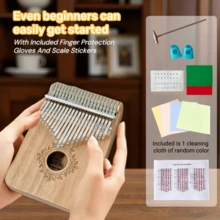 Piano Jempol Kayu 21 Kunci, Kalimba Warna Kayu Alami, Alat Musik Petik Jari Portabel, Cocok Untuk Pertunjukan Pesta, Hadiah Festival, Dan Pemula Dalam Musik - View 3