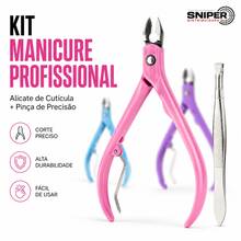 Manicure Kit 2 Pieces: Nail Clippers + Tweezers - Perfect Nails And Eyebrows - 粉色 - 查看 2