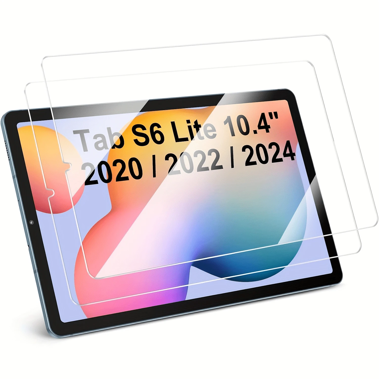 2pcs Screen Protector Film Set, Compatible With Samsung Galaxy Tab S6 Lite 10.4 2024/2022/2020 - Transparent High Definition Screen Protector Film, 9H Hardness, Anti-Scratch Screen Protector Film, Screen Protector Film - Clear - View 1