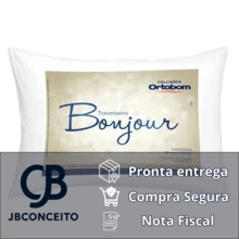 Travesseiro Ortobom Bonjour Macio Antialérgico 50x70cm - Branco - Visão 5