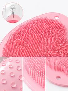 2/1 pieza Alfombra para frotar los pies con gancho, masajeador 2 en 1 para pies y espalda, alfombra de limpieza y exfoliación de pies con ventosa para ducha, alfombra de lavado de pies unisex para baño, herramienta de masaje de limpieza profunda para ducha, uso doméstico, regreso a la escuela, regalo de Año Nuevo - Multicolor - Ver 6