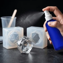 Semprotan Pelepas Cetakan Cepat Kering untuk Kerajinan Resin DIY, Pelumas Silikon Anti Lengket, Tahan Panas - Biru - View 8