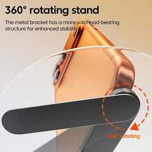 2-In-1 Stand Fast Charging Cable, Foldable Hidden Design, Portable Storage Digital Accessory, Compatible With Apple 17Pro/17/16Pro/16/15Pro/15 Phone Fast Charging Cable - Black - View 4