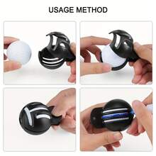 3/6pcs Golf Ball Lining Marker Template, 3-Line Double-Sided Precision Positioning Ball Drawing Tool, Golf Ball Drawing Alignment Template Marking Tool, Line Drawing Tool, Suitable For DIY Golf Training Aid, Outdoor Sports And Golf Gifts - One Size Fits All - View 10