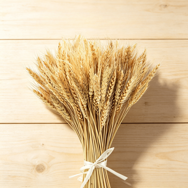 Juego de trigo seco natural con 100 tallos (40 cm), manojos decorativos de trigo para decoración de mesa, cocina, chimenea, casa de campo y decoración otoñal.