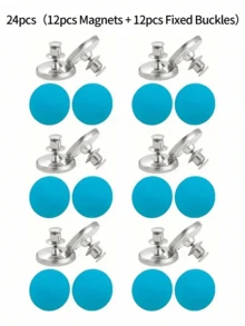 Magnetic Curtain Tiebacks, Curtain Weights With Thumbtacks, Magnetic Curtain Clips, Magnetic Curtain Fasteners, Can Fix Curtains To Prevent Them From Blowing In The Wind, Suitable As Birthday, Graduation Gifts. - Multicolor - View 4