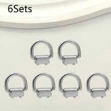 2/4/6/8/10Sets Gold/Silver/Gunmetal Black D-Ring Lobster Clasp, Suitable For Handbags And Crossbody Bags - Wallet Chain Accessories, No Tools Included, Wallet Making, DIY Wallet Making - Multicolor - View 26