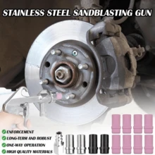 Compressed Air Sandblasting Gun, Sandblasting Unit, Sandblasting Pistol, Suction Hose. Made Of Galvanized Aluminum Alloy, Wear-Resistant, Rustproof And Corrosion-Resistant, With Nozzles In Various Sizes And Ergonomic Handles For Comfortable Operation. - 銀色 - 查看 4
