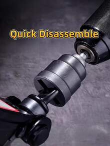 1pc Professional Heavy Duty Jack Wrench Socket, Industrial Grade Strength Structure, Car Tire Removal And Wheel Bolt Wrench, Suitable For Scissor Jack, No Assembly Required, Suitable For Mechanic Garage Car Repair - Multicolor - View 2