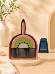 Household Mini Desktop Broom & Dustpan Set (Brush + Dustpan), Suitable For Kitchen, Bathroom, Home Desktop, Computer, Window Crevice Cleaning, Multi-Functional Plastic Handle Cleaning Brush Set, Desktop Keyboard Small Crevice Seamless Cleaning, Easy And Convenient - Multicolor - View 12