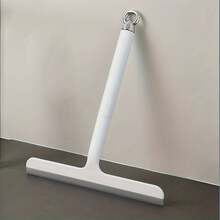 1pc Glass Surface Cleaner, Powerful Scraper With Durable Plastic And Silicone Structure, Ergonomic Handle For Easy Cleaning, With Hook For Hanging Storage And Space Saving, Suitable For Bathroom, Shower, Kitchen, Mirror, Tile, Countertop, Floor Cleaning, For Home, Office, Rental Apartment, School Cleaning Tool - Multicolor - View 7