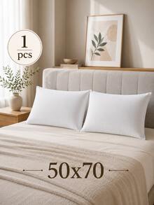 Premium 1 Pack 800g Microfiber Bead Silicone Filled Comfort Pillow - 白色 - 查看 2