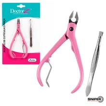 Manicure Kit 2 Pieces: Nail Clippers + Tweezers - Perfect Nails And Eyebrows - 粉色 - 查看 7