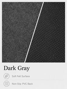 1pc Felt Computer Desk Mouse Pad, Multiple Sizes Available, Minimalist Solid Color Extra Wide Keyboard Desk Mat, Dotted Non-Slip Bottom Office Study Gaming Desk Pad, Suitable For Desktop Computer/Laptop/Keyboard Mouse Combination Use - View 7