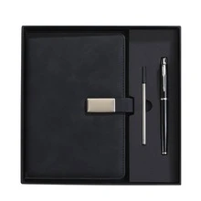 Personalized Leather Notebook Set - Notebook And Pen Set - Ideal Gift For New Job Or Teacher - Perfect Office Supplies And Stationery Gift - Travel Size Notebook Optional - Notebook Gift Box Set School Supplies, Thoughtful Gift, Replaceable Notebook - Multicolor - View 15