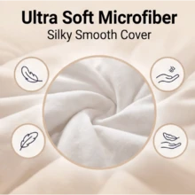 Extra Thick Hotel Quality Hypoallergenic Soft Supportive Quilted Box Stitched Mattress Pads - Single(90*190+10cm) - View 5