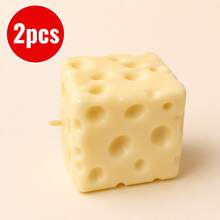Cheese Block Stress Relief Squeeze Toy, Soft Shapeable Sensory Toy, Home And Office Relaxation Stress Relief Small Toy - 多色 - 查看 12